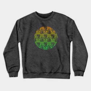 Green Gold Vintage Grapevine Pattern Crewneck Sweatshirt